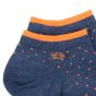 Billybelt cotton ankle socks mottled blue square