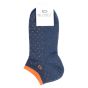 Billybelt cotton ankle socks mottled blue square