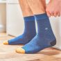 Billybelt cotton socks striped navy