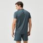 Björn Borg Ace Performance Zip Polo - Coral Blue