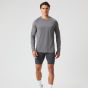 Björn Borg Borg Performance Long Sleeve Brushed T-Shirt - Grey