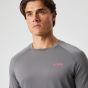 Björn Borg Borg Performance Long Sleeve Brushed T-Shirt - Grey