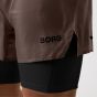 Björn Borg Borg Performance 2-in-1 Shorts - Taupe