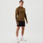 Björn Borg Borg Midlayer Met Halve Ritssluiting - Donker Olijfgroen