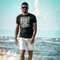 Black & Gold Paracaidos black t-shirt