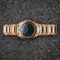 Brunmontagne Representor watch steel strap - gold/green