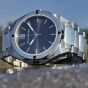 Brunmontagne Representor watch steel strap - silver/black