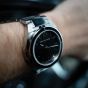 Brunmontagne Representor watch steel strap - silver/black