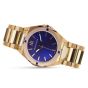 Brunmontagne Representor watch steel strap - gold/blue