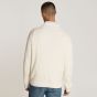 Calvin Klein Ribbed Half Zip Pullover - Off White