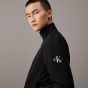 Calvin Klein Padded Nylon Jacket With Zipper - Black