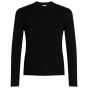 Calvin Klein Gerippter Pullover - Schwarz