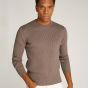 Calvin Klein Ribbed Pullover - Brown
