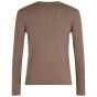 Calvin Klein Ribbed Pullover - Brown