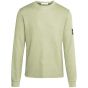 Calvin Klein Logo Badge Waffle Pullover - Green Haze