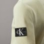 Calvin Klein Logo Badge Waffle Pullover - Green Haze