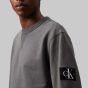Calvin Klein Logo Badge Sweater - Dark Grey