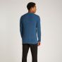 Calvin Klein Ribbed Pullover With Logo - Blue