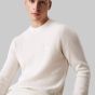 Calvin Klein Ribbed Pullover With Logo - Off White