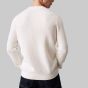 Calvin Klein Ribbed Pullover With Logo - Off White