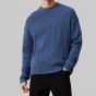 Calvin Klein Ribbed Relaxed Pullover - Blue