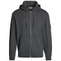 Calvin Klein Logo Badge Hoodie With Zipper - Dark Grey