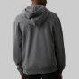 Calvin Klein Logo Badge Hoodie With Zipper - Dark Grey