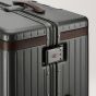 Large check in luggage Grey/Chocolate