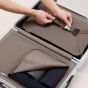 Carl Friedrik Der Carry-On Aluminium - Silber/Schokoladenbraun