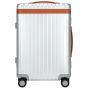 Carl Friedrik The Carry-On Aluminium - Silver/Cognac