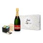 Champagne & Golden Chocolate Gift Box - Love Edition