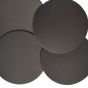 leather coasters black set of 4