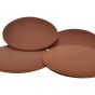 leather coasters cognac set of 4