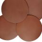 leather coasters cognac set of 4