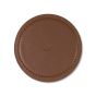 Dutchdeluxes Set Of 4 Leather Coasters - Brown