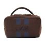 College Toiletry Bag - Chocolate