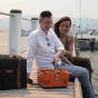 Everdure Cube Charcoal barbecue on the go - grey