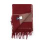 Faguo scarf burgundy and beige