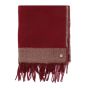 Faguo scarf burgundy and beige