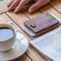 Garzini Cavare Brushed Brown Magic Wallet