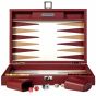 Hector Saxe Leather Backgammon - Burgundy