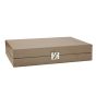 Hector Saxe Leder Backgammon - Taupe
