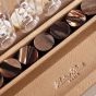 Jeu de Connect 4 en cuir Hector Saxe - Cognac
