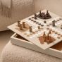 Hector Saxe Leather Ludo Game - Atlas
