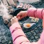Höfats Bowl Vuurschaal met hoge standaard