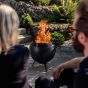 Höfats Moon 45 Fire Basket With Low Stand - Black