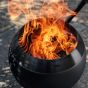 Höfats Moon 45 Fire Basket With Low Stand - Black