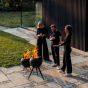 Höfats Moon 45 Fire Basket With Low Stand - Black