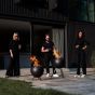 Höfats Moon 45 Fire Basket With Low Stand - Black
