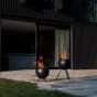 Höfats Moon 45 Fire Basket With Low Stand - Black
